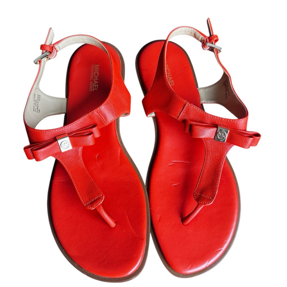 Orange Michael Kors sandals, size 10 M